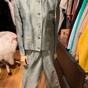 Stylish Gray Women's Pantsuit